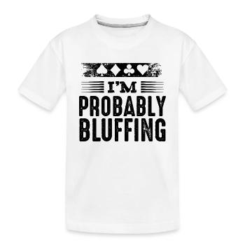 Poker - Kinder Premium Bio T-Shirt - Weiß - Vorne