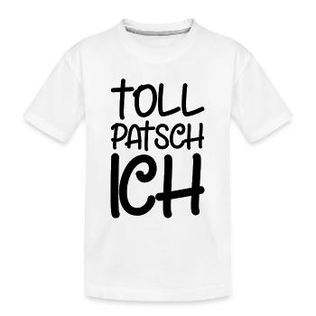 Tollpatsch Ich tollpatschig lustig tollpatschich - Kinder Premium Bio T-Shirt - Weiß - Vorne