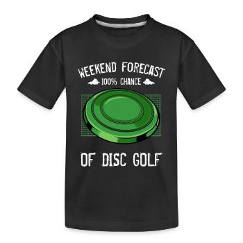 frisbee - T-shirt bio Premium Enfant - noir - Devant