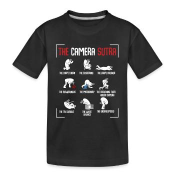 Fotograf - Kinder Premium Bio T-Shirt - Schwarz - Vorne