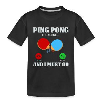Ping-pong - T-shirt bio Premium Enfant - noir - Devant