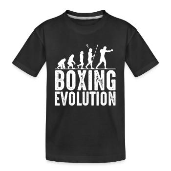Boxer - Kinder Premium Bio T-Shirt - Schwarz - Vorne