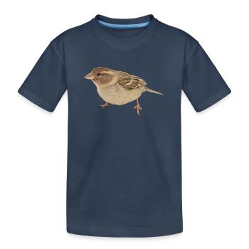 Vogel - Kinder Premium Bio T-Shirt - Navy - Vorne