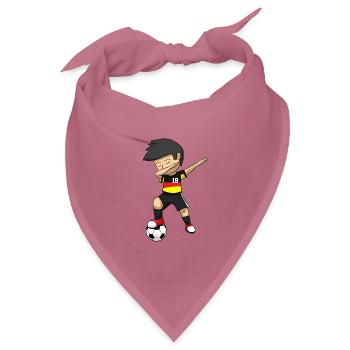 Soccer Boy Dabbing Fußballjunge Fußball Junge - Bandana Dreieckstuch - Mauve - Vorne