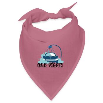 Stylish Car Wash Blue - Bandana Dreieckstuch - Mauve - Vorne