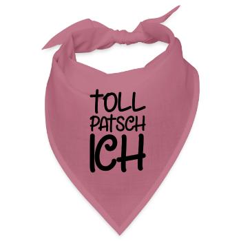 Tollpatsch Ich tollpatschig lustig tollpatschich - Bandana Dreieckstuch - Mauve - Vorne