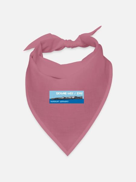 skyline list - Bandana Dreieckstuch - Mauve
