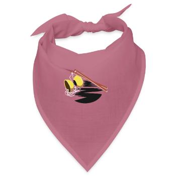 Schwungvoller Diabolo Jongleur - Bandana Dreieckstuch - Mauve - Vorne