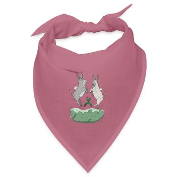 Fliegende Esel – FeArt - Bandana Dreieckstuch - Mauve - Vorne