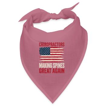 Chiropraktiker machen Wirbelsäulen wieder großartig – Chiropraktiker - Bandana Dreieckstuch - Mauve - Vorne