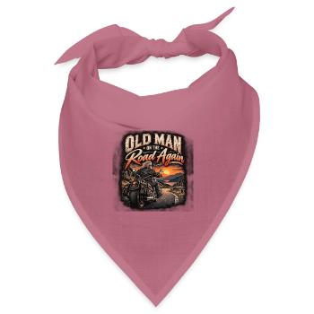 Old Biker - Bandana Dreieckstuch - Mauve - Vorne