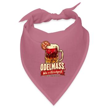 Odelmaß wie a Kirschgoiß - Bandana Dreieckstuch - Mauve - Vorne