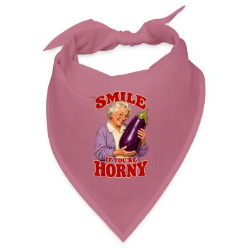Oma Aubergine Zweideutiger Spruch und Partyhumor - Bandana Dreieckstuch - Mauve - Vorne