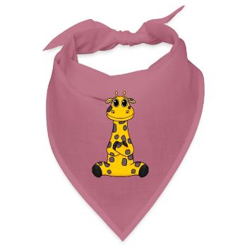 Giraffe - Bandana Dreieckstuch - Mauve - Vorne