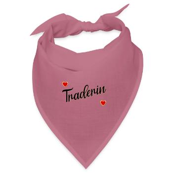 Börse Traderin - Bandana Dreieckstuch - Mauve - Vorne