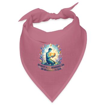 Du_musst_nichts_besonderes_zun_um_besonders_zu_ - Bandana Dreieckstuch - Mauve - Vorne