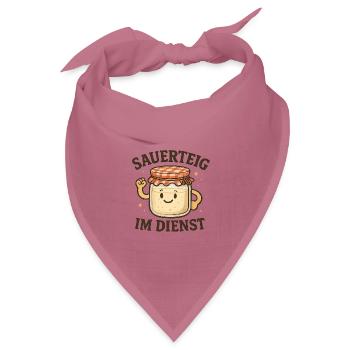 Geschenk für neue Sauerteig-Hobbybäcker - Bandana Dreieckstuch - Mauve - Vorne