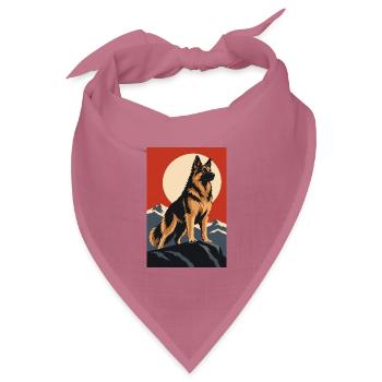 König Hirte - Bandana Dreieckstuch - Mauve - Vorne