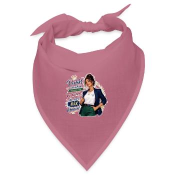 Powerlook Selbstbewusste Weiblichkeit - Bandana Dreieckstuch - Mauve - Vorne