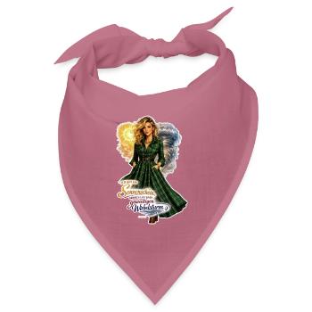 Sonnenschein Sturm Kleid Collage - Bandana Dreieckstuch - Mauve - Vorne