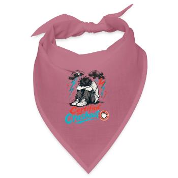 Certified Crashout Sturmruhe - Bandana Dreieckstuch - Mauve - Vorne