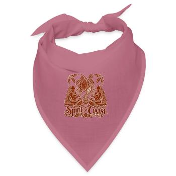 Spirit of Cocoa – Kakao Ritual & Boho Design - Bandana Dreieckstuch - Mauve - Vorne