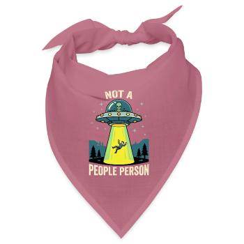 Not a People Person UFO - Bandana Dreieckstuch - Mauve - Vorne