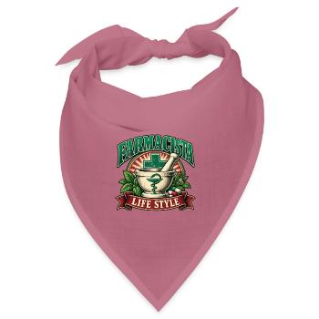 Lebensstil als Apotheker - Bandana Dreieckstuch - Mauve - Vorne