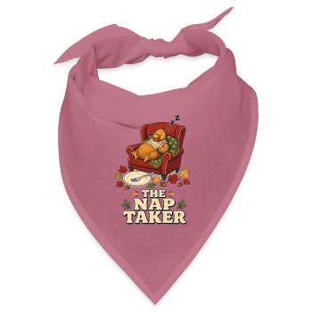 The Nap Taker – Thanksgiving Truthahn Schläfer - Bandana Dreieckstuch - Mauve - Vorne