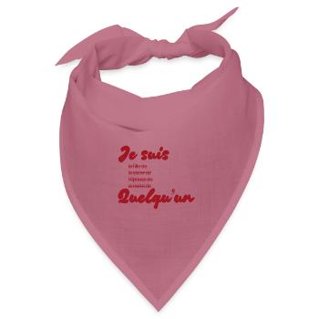 Ich bin jemand – Feminismus - Bandana Dreieckstuch - Mauve - Vorne