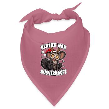 Rentier war ausverkauft - Bandana Dreieckstuch - Mauve - Vorne