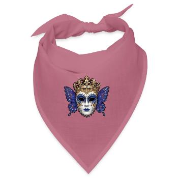 Corona Azul de Carnaval - Bandana Dreieckstuch - Mauve - Vorne