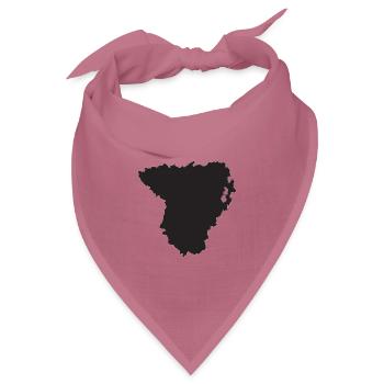 Province de Liège T-Shirt Humorgeschenk - Bandana Dreieckstuch - Mauve - Vorne