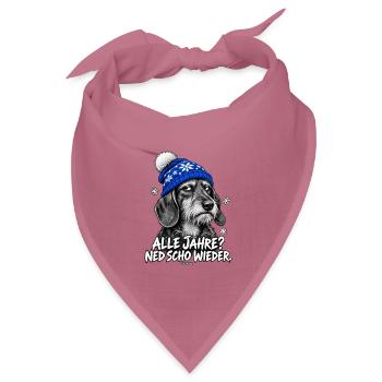 Grantige Weihnacht - Bandana Dreieckstuch - Mauve - Vorne
