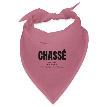 Chassé — Gejagt | Wahres Ballettvokabular - Bandana Dreieckstuch - Mauve - Vorne