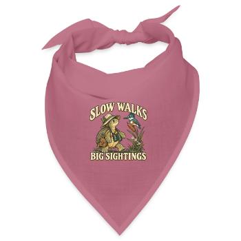 Schildkröte Vogelbeobachter - Bandana Dreieckstuch - Mauve - Vorne