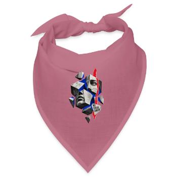 Kubische Collage: Keine feste Form - Bandana Dreieckstuch - Mauve - Vorne