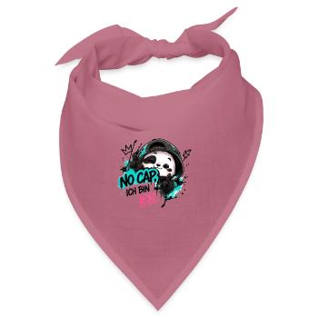 Panda Graffiti: No Cap Ich BinIch - Bandana Dreieckstuch - Mauve - Vorne