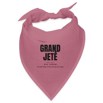 Großer Wurf | Ballettvokabular - Bandana Dreieckstuch - Mauve - Vorne