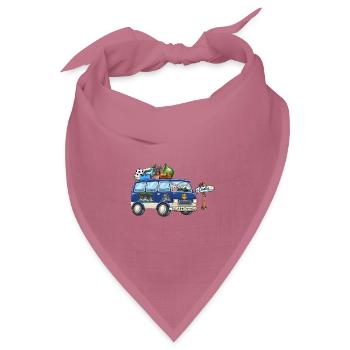 Kroatien Camper Wohnmobil - Bandana Dreieckstuch - Mauve - Vorne