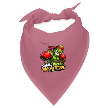 Eine kleine Gurke, ein großer Charakter! - Bandana Dreieckstuch - Mauve - Vorne