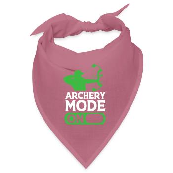 Bogenschießen Bogen Bogenschütze - Bandana Dreieckstuch - Mauve - Vorne