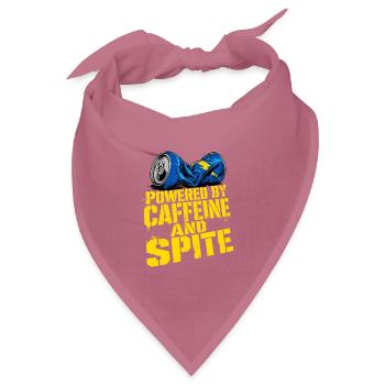 Caffeine And Spite Typografie Pflegekraft RN - Bandana Dreieckstuch - Mauve - Vorne