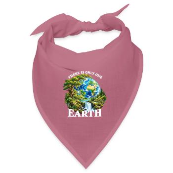 Erde: Einzigartige Naturwelt - Bandana Dreieckstuch - Mauve - Vorne