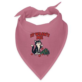 Es war nicht meine Katze, die den Weihnachtsbaum umgeworfen hat - Bandana Dreieckstuch - Mauve - Vorne
