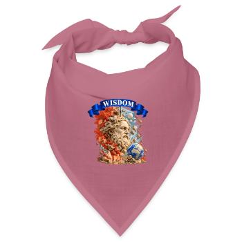 Ancient Wisdom – Greek Philosopher Art - Bandana Dreieckstuch - Mauve - Vorne