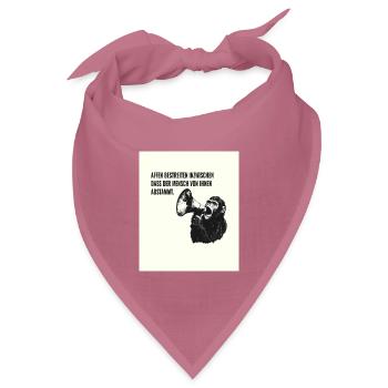 Affen und die menschliche Abstammung - Bandana Dreieckstuch - Mauve - Vorne