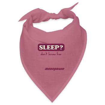 Frauen Schlaf in den Wechseljahren - Bandana Dreieckstuch - Mauve - Vorne