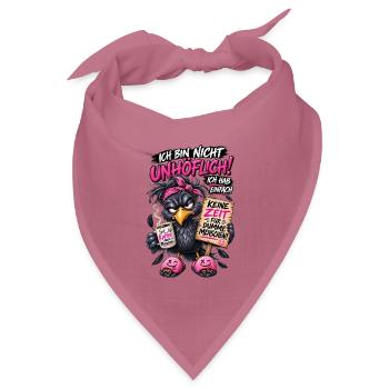 Ich bin nicht Unhöflich - Bandana Dreieckstuch - Mauve - Vorne