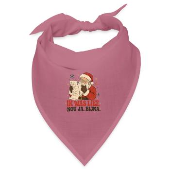 Ich war süß, na ja, fast – lustiges Weihnachtsdesign - Bandana Dreieckstuch - Mauve - Vorne